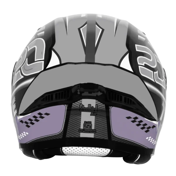 Steelbird SBA-20/SB-106 TRACE GLOSSY BLACK WITH GREY Steelbird SBA-20/SB-106 TRACE GLOSSY BLACK WITH GREY