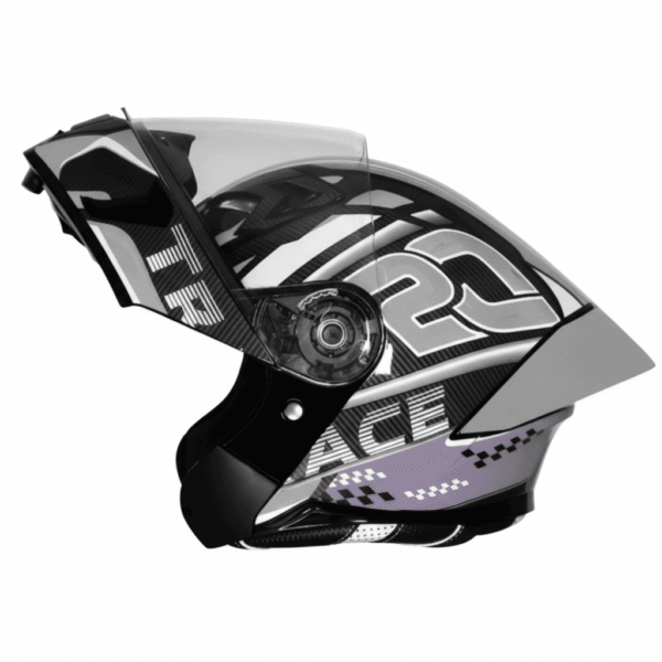 Steelbird SBA-20/SB-106 TRACE GLOSSY BLACK WITH GREY Steelbird SBA 20 SB 106 Gloss