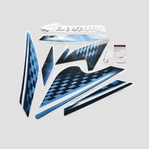Sticker Set for Glamour 125 Blue