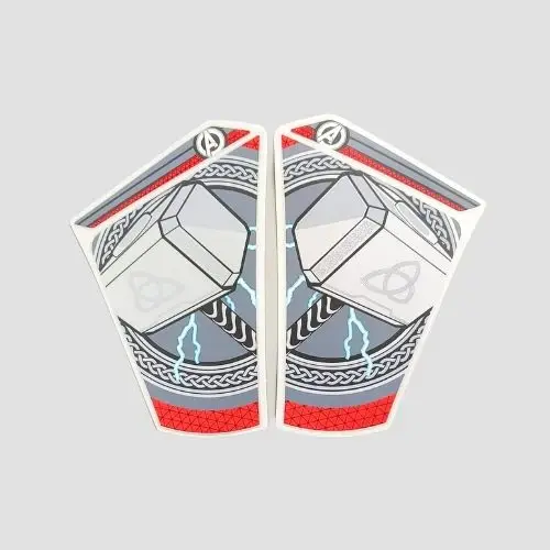 NAT0416 Sticker Nose Ntorq 125 Super Squad Lightning Grey thor product image