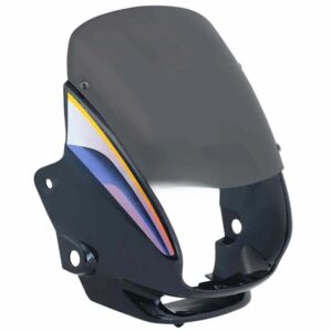 SAI-01D Head Light Visor mask Hero Super Splendor Black blue Stk