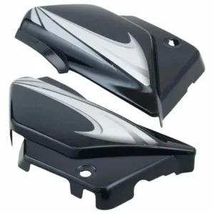 SAI-132-I-1 Side Panel cover Hero Splendor Plus Latest Black silver Stk