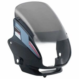 SAI-133A Head Light Visor mask Hero Super Splendor Latest Black grey Stk