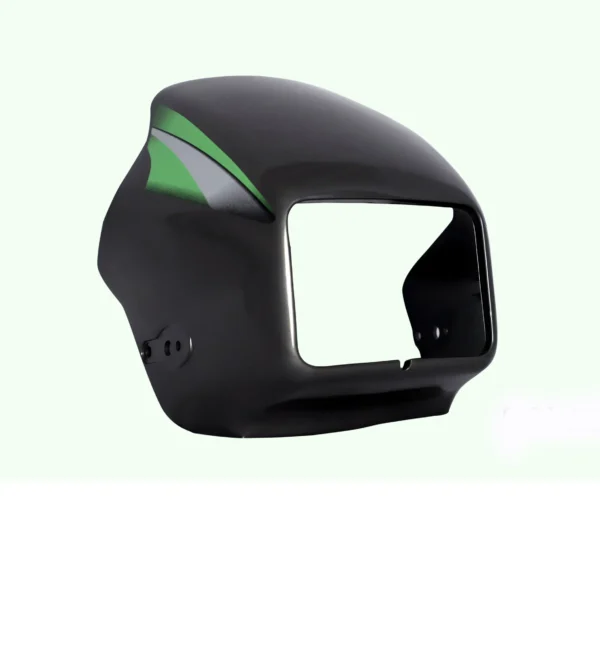 SAI-227F-scaled Head Light Visor mask bajaj Caliber 115 Metalic Black red Stk product image