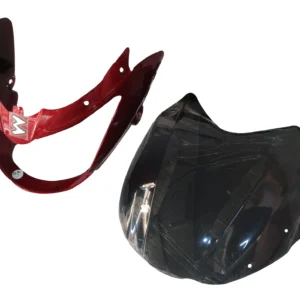 SAI-22A Head Light Visor mask Bajaj Xcd Red Flame
