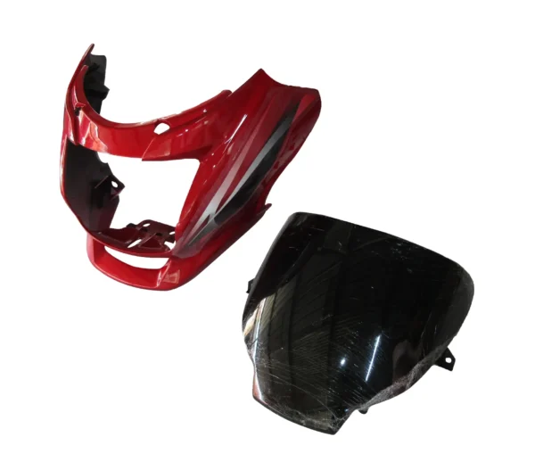 SAI-230C Head Light Visor mask hero Super Splendor Latest type 2 Red