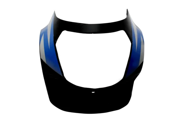 Head Light Visor mask TVS Victor Glx Black blue Stk