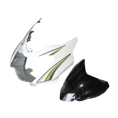SAI-303F-400x400 Head Light Visor mask TVS Star Sport type 3 White green Stk