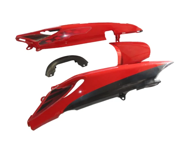SAI-336 Tail Panel seat Cowl Hero Glamour Latest N m type 4 S Red black Bike