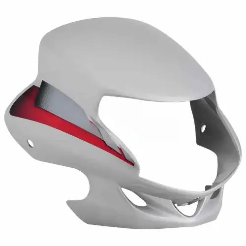 SAI-340D Head Light Visor mask hero Hf Deluxe Silver red Stk