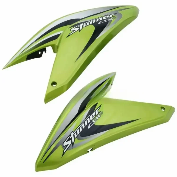 Honda Stunner Tank Side Cover Panel Set - Green | Genuine Parts Tank Side Cover Panel Set LH RH Honda Stunner Green product image