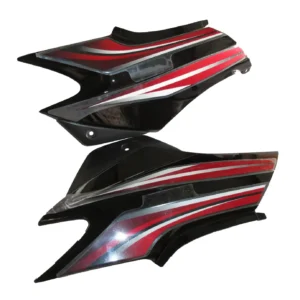 SAI-394A-1 Side Panel cover Hero Super Splendor Latest type 3 Black red Stk