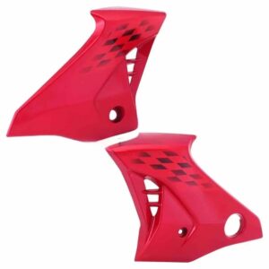 Hero Honda Glamour Tank Side Cover Panel Set | LH RH Replacement panel Set lh rh Hero Honda Glamour N m type 4 Red