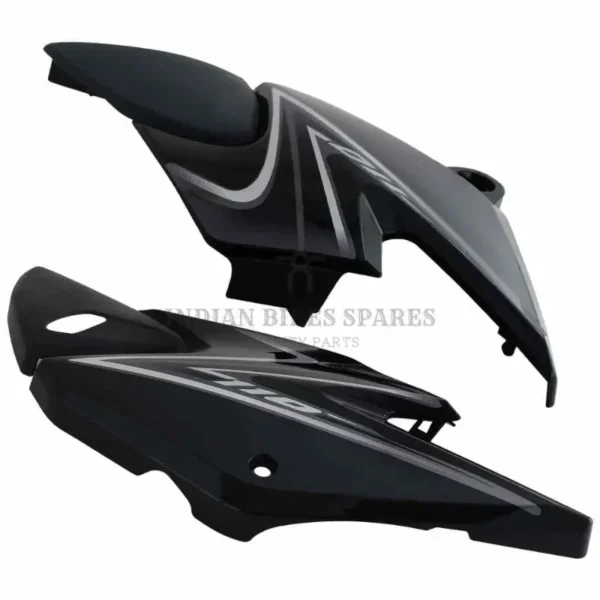 SAI-463-1 Side Panel cover Honda Dream Yuga N m Black grey Stk product image