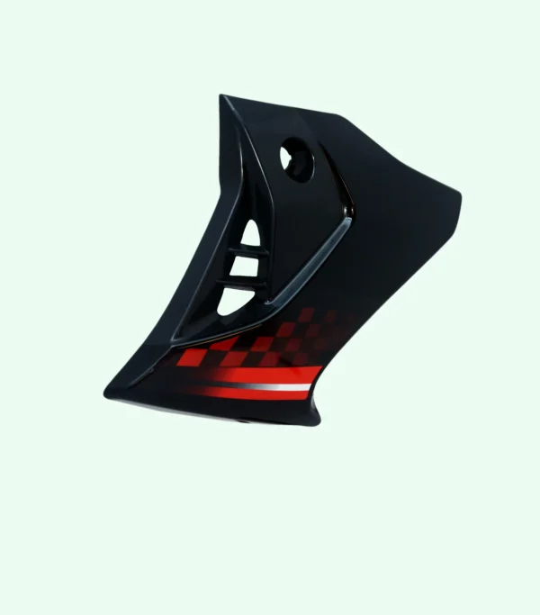 SAI-499 Head Light Visor mask TVS Phoenix 125cc Black