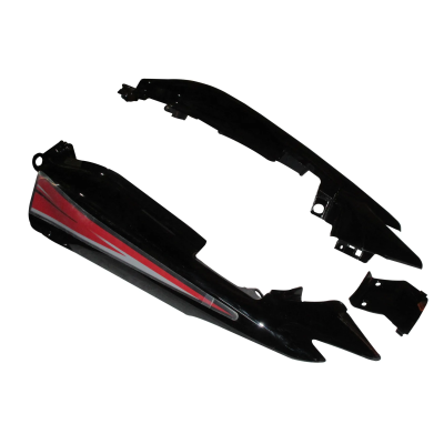 SAI-509-400x400 Tail Panel seat Cowl Hero Passion Xpro Black red Stk