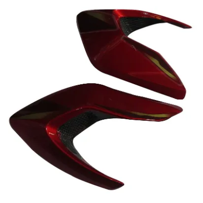 Tank Side Cover Set Red for Bajaj Pulsar 135cc UG 3 Tank Side Cover Panel Set LH RH Bajaj Pulsar 135cc UG 3 Red product image