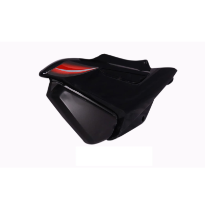 Side Panel cover TVS Star City Plus Black red Stk