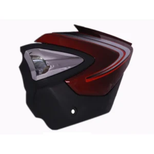 SAI-618E-400x400 Side Panel cover Honda Shine Dx With Chrome Garnish Rebel Red product image