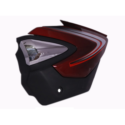 SAI-618E-400x400 Side Panel cover Honda Shine Dx With Chrome Garnish Rebel Red product image