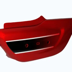 SAI-694C Side Panel cover TVS Radeon Red