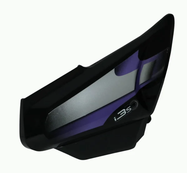 Side Panel cover Hero Hf Deluxe Bs6 Black red Stk
