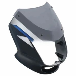 SAI-96A Head Light Visor mask bajaj Ct 100 Deluxe Black blue Stk