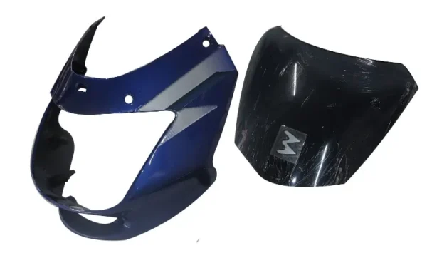 SAI-96E Head Light Visor mask bajaj Ct 100 Deluxe Blue