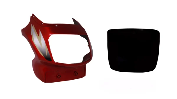 Head Light Visor mask tvs Victor Gl N m Red