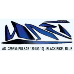 graphics-sticker-set-for-bajaj-pulsar-180-ug10-black-vehicle-blue-sticker-400x400 Blue Sticker Set For Bajaj Pulsar 180 product image