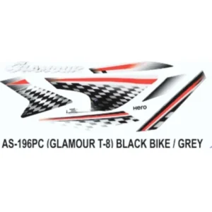 graphics-sticker-set-for-hero-glamour-i3s-type-8-black-vehicle-grey-400x400 Grey Sticker Set For Hero Glamour I3s