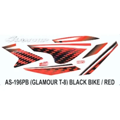 Red Sticker Set For Hero Glamour I3s