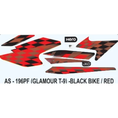 graphics-sticker-set-for-hero-glamour-i3s-type-9-black-vehicle-red-400x400 Sticker Set For Hero Glamour I3s