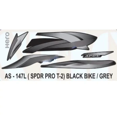 graphics-sticker-set-for-hero-splendor-pro-type-2-black-vehicle-grey-400x400 Grey Sticker Set For Hero Splendor Pro
