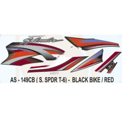 graphics-sticker-set-for-hero-super-splendor-i3s-type-6-black-vehicle-1-1-400x400 Red Sticker Set For Hero Super Splendor I3s