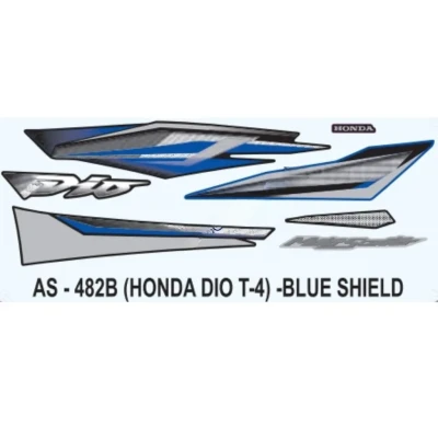 Blue Sticker Set For Honda Dio product image