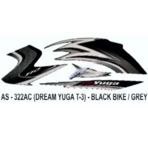 graphics-sticker-set-for-honda-dream-yuga-type-3-black-vehicle-grey-400x400 Green Sticker Set For Honda Dream Yuga product image