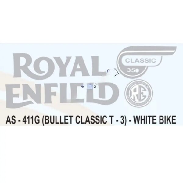 graphics-sticker-set-for-royal-enfield-bullet-classic-type-3-white.jpg Sticker Set For Bullet Classic
