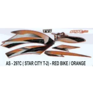 graphics-sticker-set-for-tvs-star-city-type-2-red-vehicle-orange-400x400 Orange Sticker Set For Tvs Star City