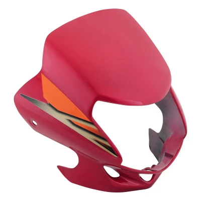 Headlight Visor Fit For Hero Cd deluxe New Model Candy Blazing Red orange Sticker