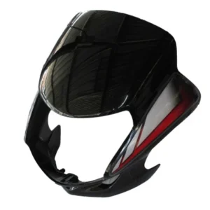 Headlight Visor Fit For Hero Hf deluxe Black red Sticker