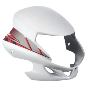 Headlight Visor Fit For Hero Hf Deluxe Bs6 2020 Black With Silver Sticker