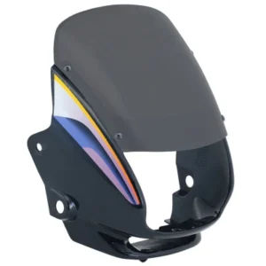 Headlight Visor Fit For Hero Super Splendor Black blue Sticker