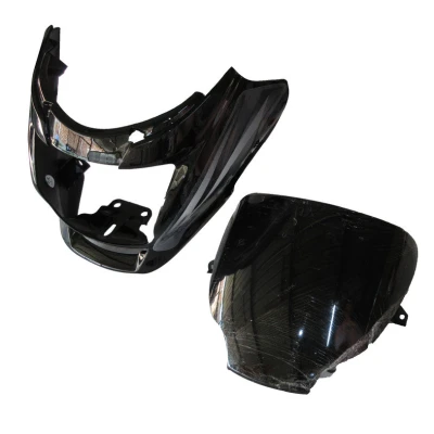 Headlight Visor Fit For Hero Super Splendor Latesttype 2 Black grey Sticker