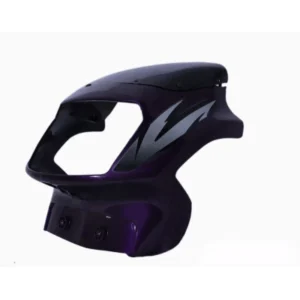 Headlight Visor With Glass Fit For TVS Victor Old Model Red Purple