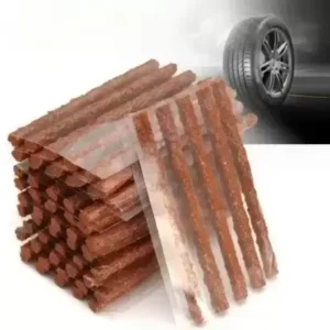 Tubeless Tyre Puncture Repair Rubber Strips Plug Sealing Strings (60 Pcs, 10 Cm)