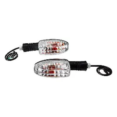 Uno Minda Td 5043f With M10 Bolt Natural Lens Blinker Lamp Assembly For Bajaj Pulsar Dts Front Rh lh product image