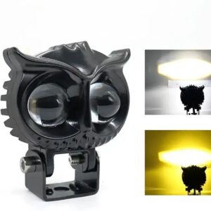2-led-owl-shape-fog-yellow-white-light-low-high-beam-for-universal-vehicles-9v Owl Shape LED Fog Lights Yellow White 9V