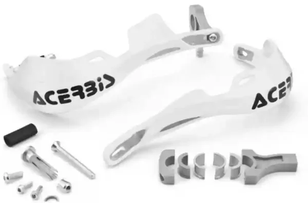 acerbis-metal-handguard-small-with-aluminium-brace-white-hand-protector Acerbis Metal Handguard White for Motorcycle