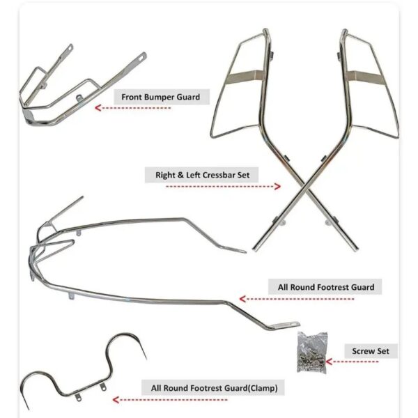 activa-6g-set-of-3-guard-set-stainless-steel Activa 6G Stainless Steel Guard Set
